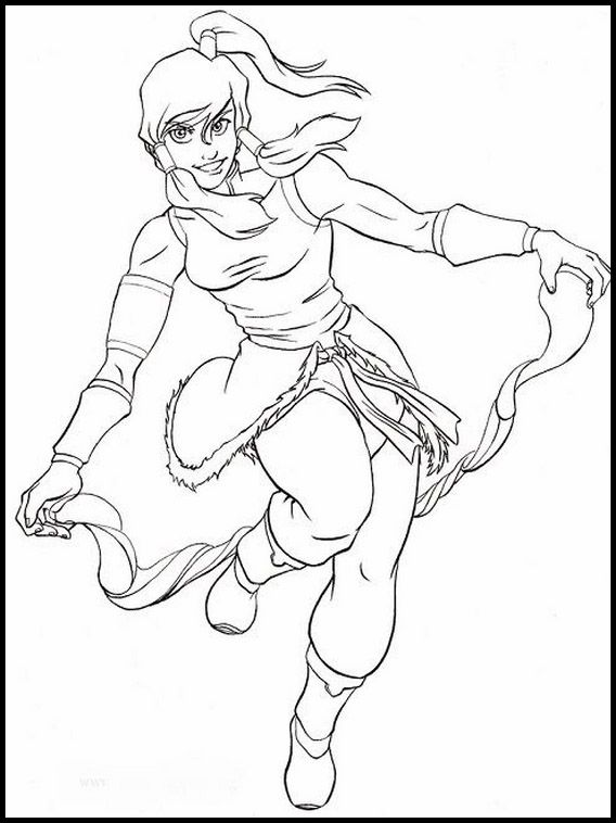 The Legend of Korra 2 Printable coloring pages for kids | Fairy coloring  pages, Coloring pages, Fairy coloring