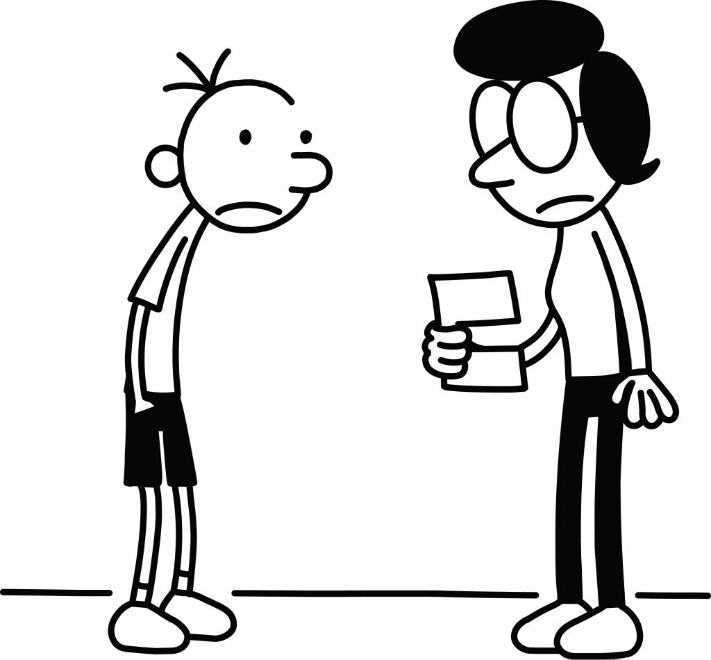 Diary Of A Wimpy Kid Coloring Sheets Page 1