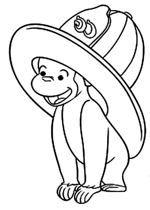 Firefighter Hat Coloring Page - Coloring Home