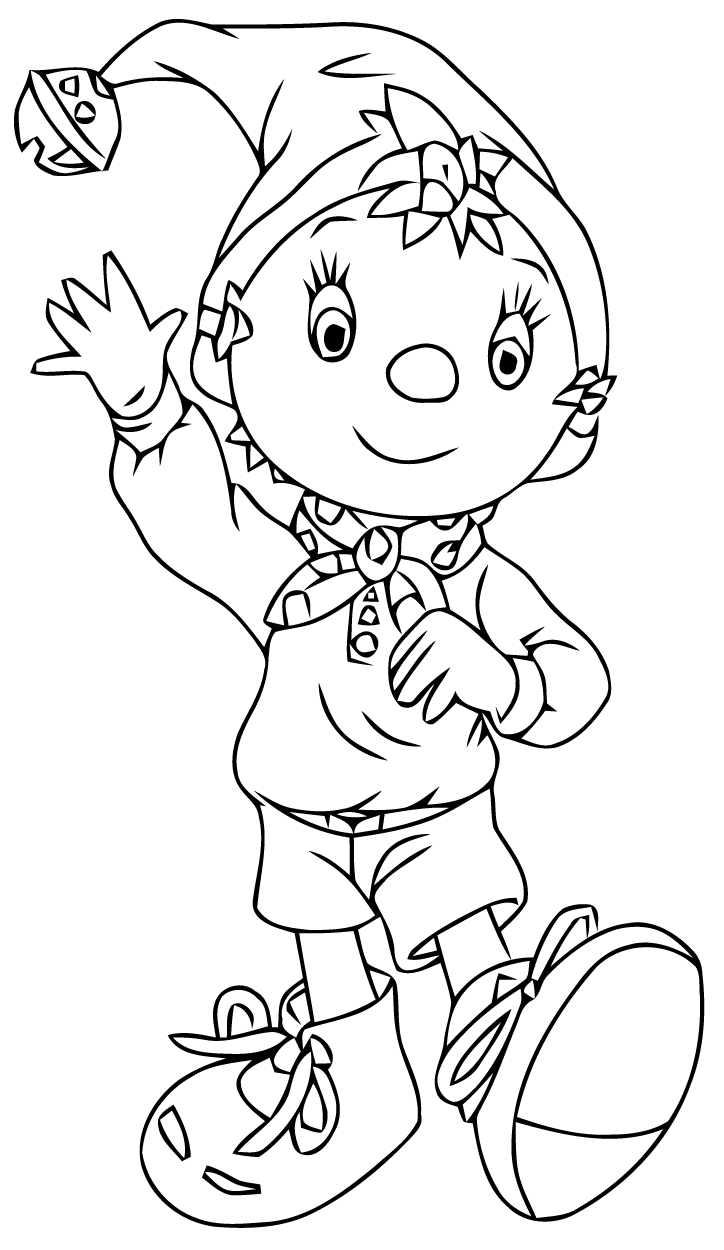 Noddy coloring pages - Coloring for kids : coloriage-oui-oui-1