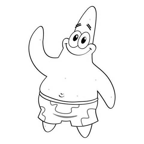 Patrick Star Coloring Pages | Cooloring.com
