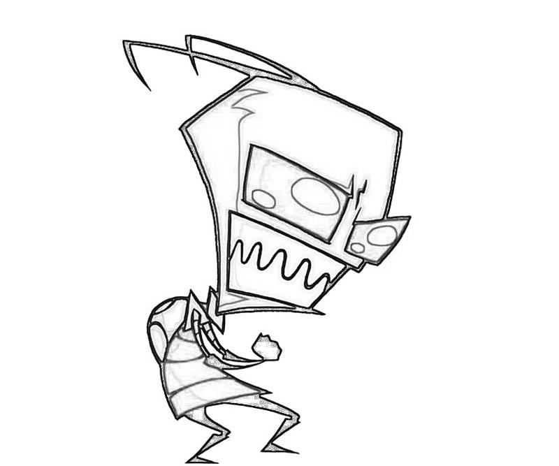 Invader Zim Coloring Pages Inspiring - Coloring pages