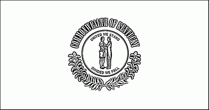 Kentucky State Flag Coloring Page