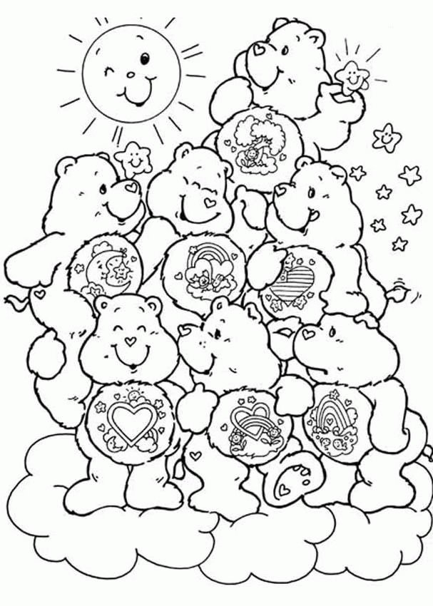 Configuration Care Bears Coloring Pages Printable Az Coloring ...