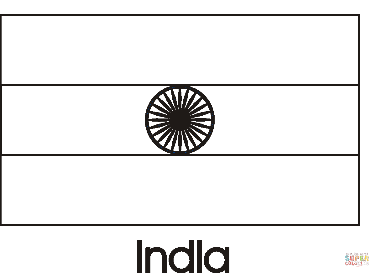 India Flag coloring page | Free Printable Coloring Pages