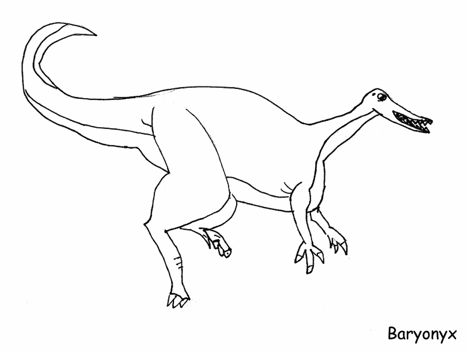 Baryonyx Coloring Page - Coloring Home