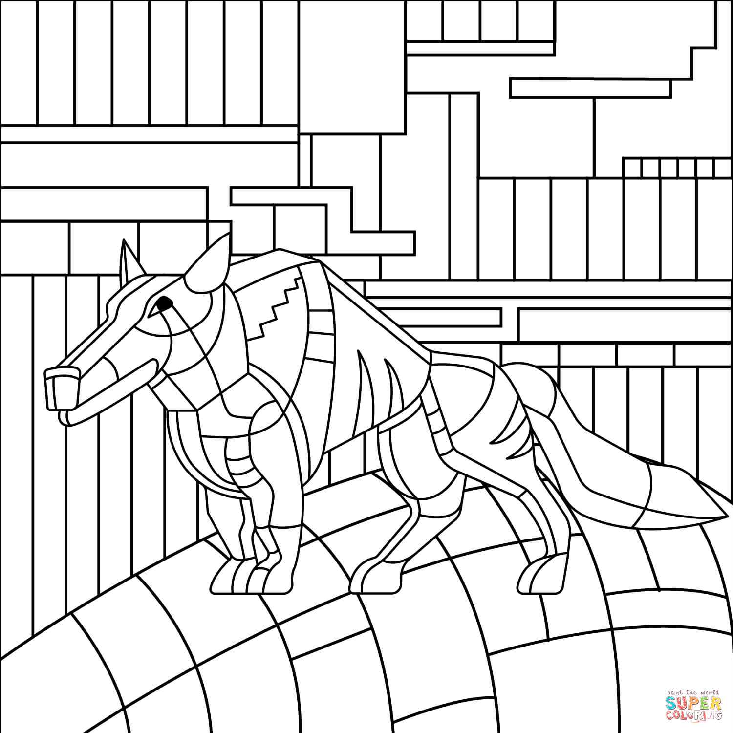 Wolf coloring page | Free Printable Coloring Pages