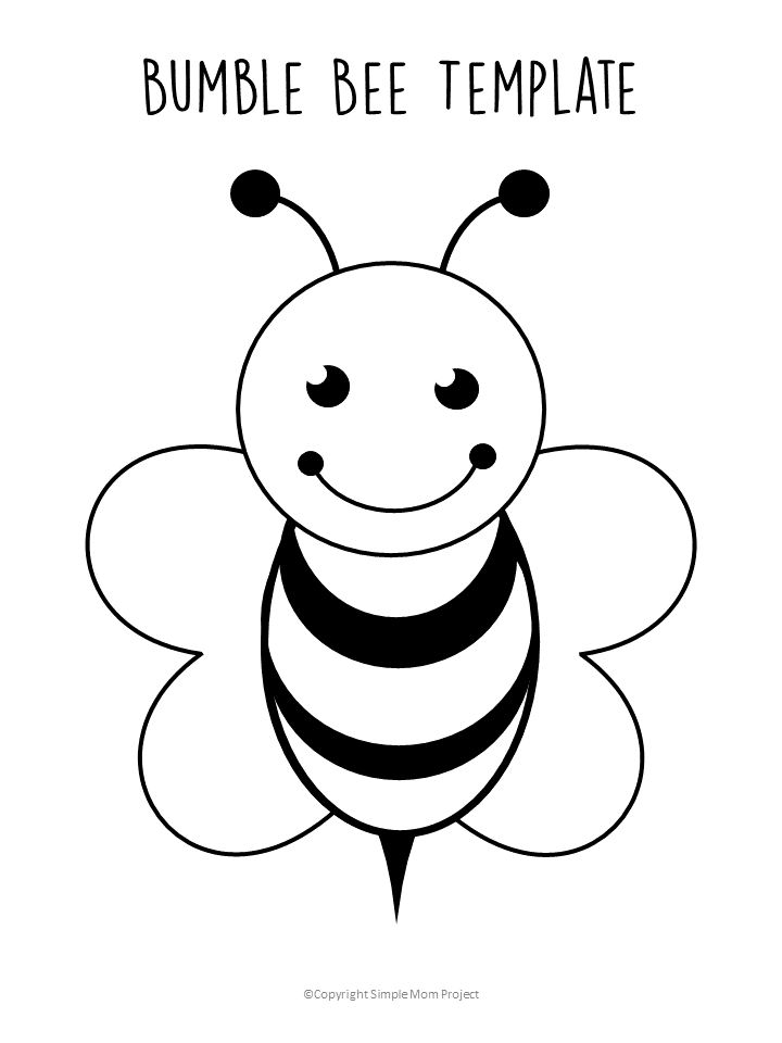 Free Printable Bee Templates - Simple Mom Project