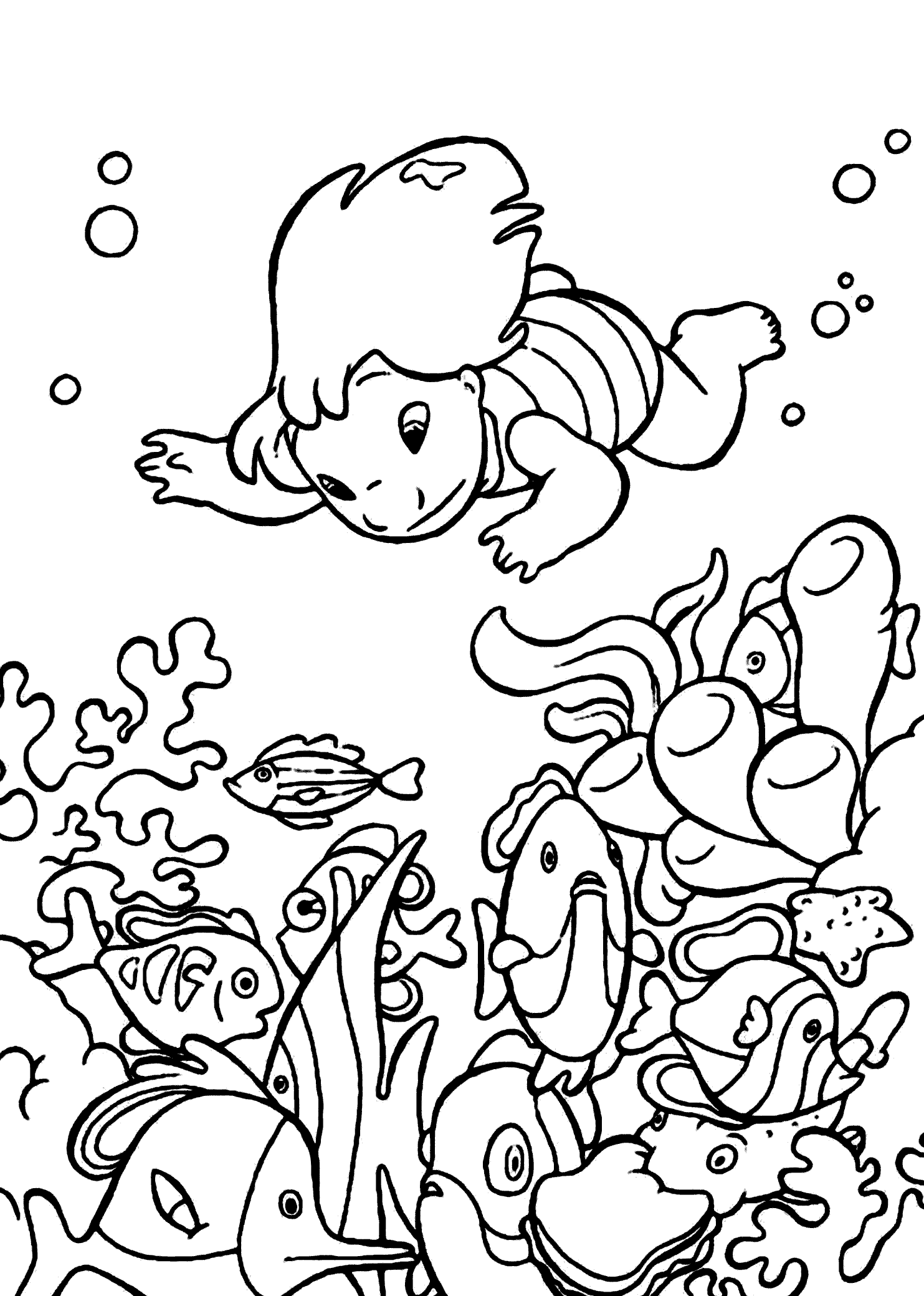 Download Underwater Coloring Pages - Coloring Home