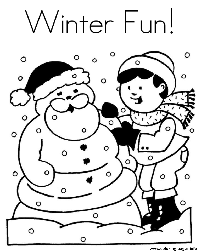 WINTER Coloring pages