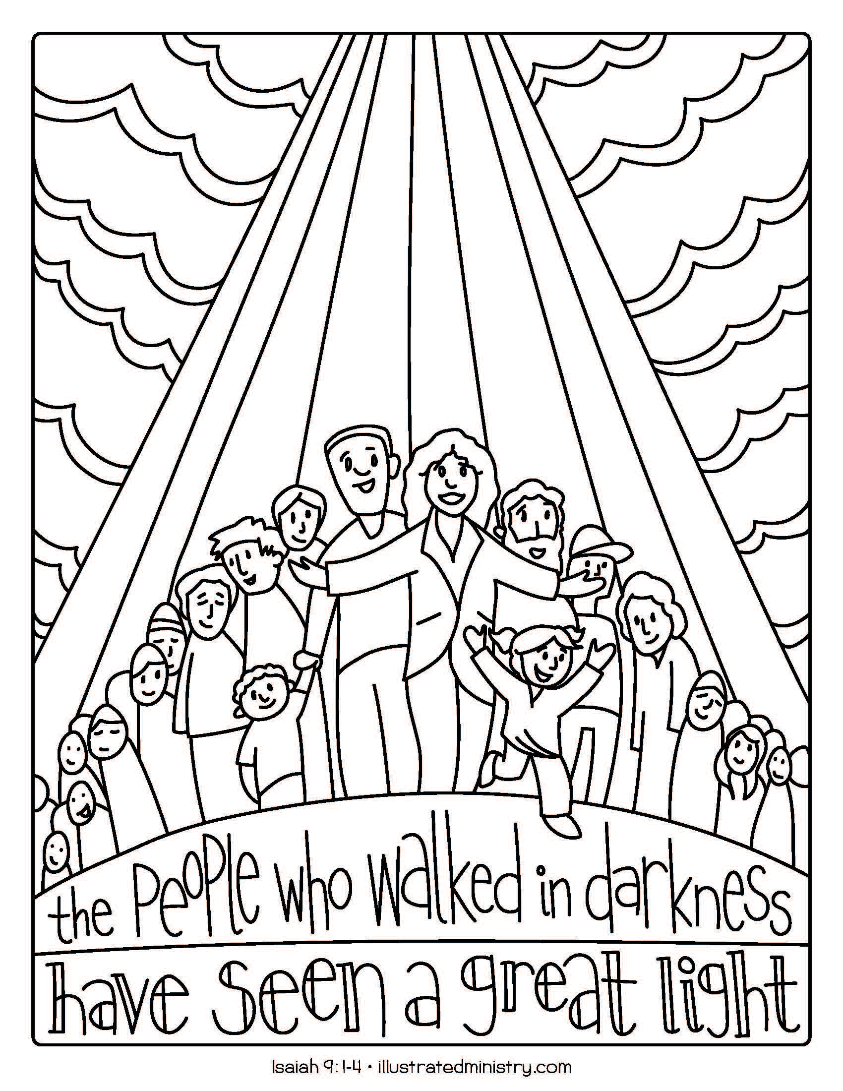 Bible Story Coloring Pages: Winter 2019-2020 - Illustrated Ministry