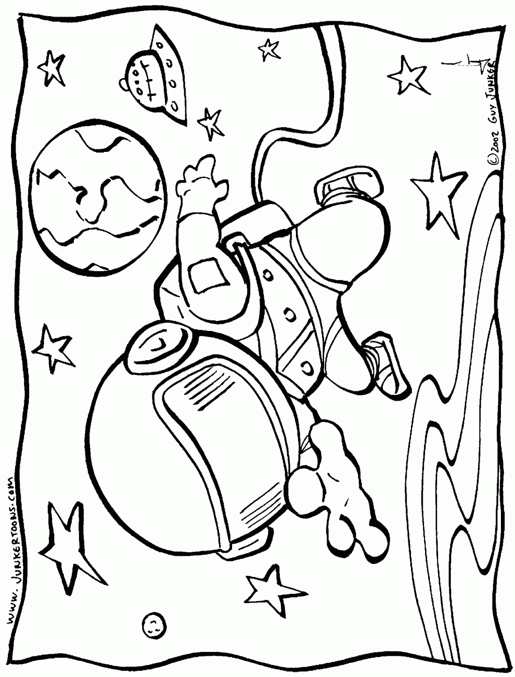 coloring sheets for astronauts - Clip Art Library