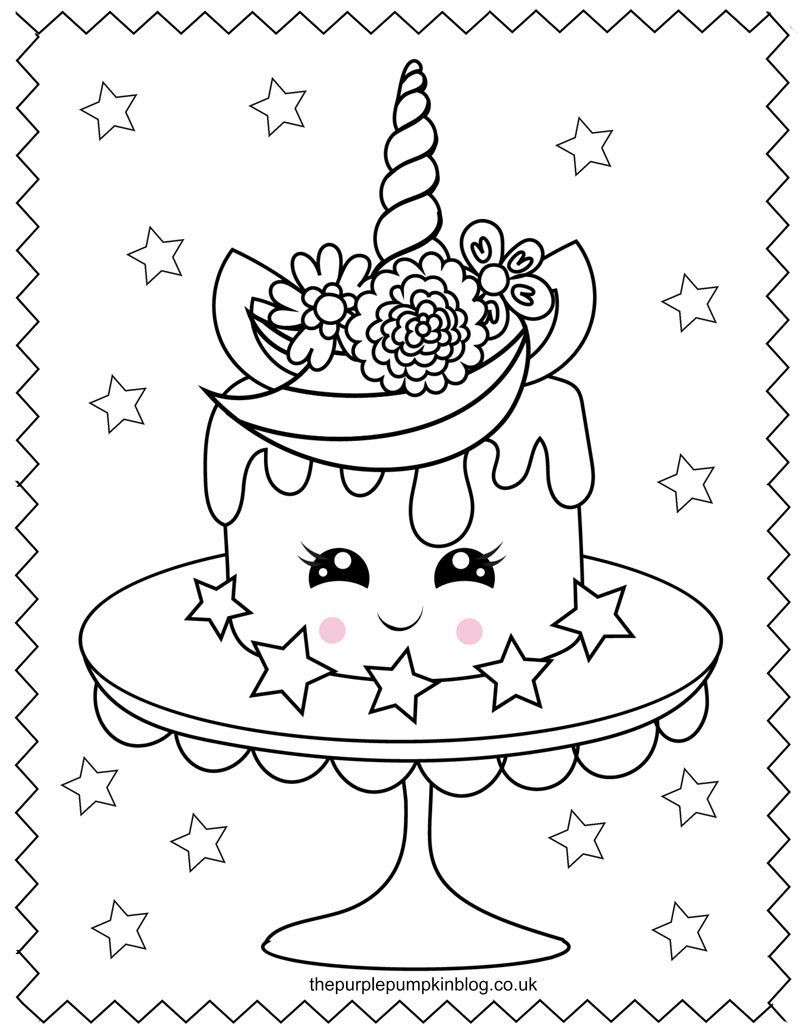 Super Sweet Unicorn Coloring Pages   Free Printable Colouring Book ...