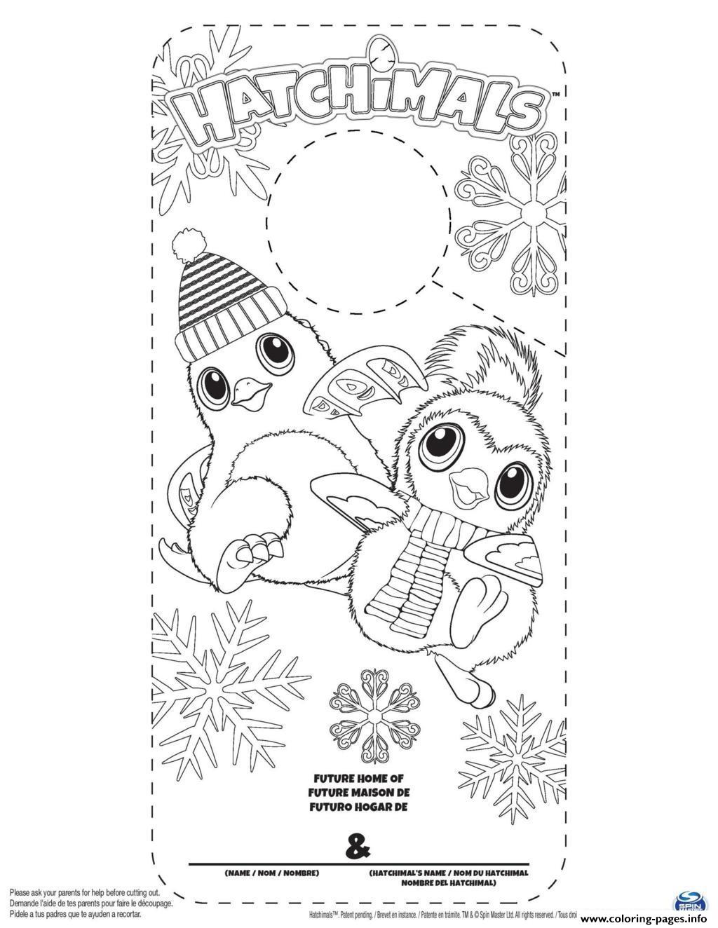 Hatchy Hatchimals Color Coloring Pages Printable