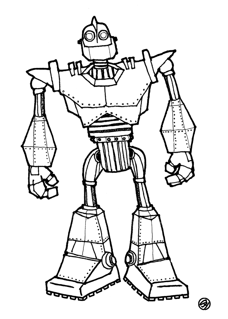 Iron Giant Coloring Pages   Coloring Home