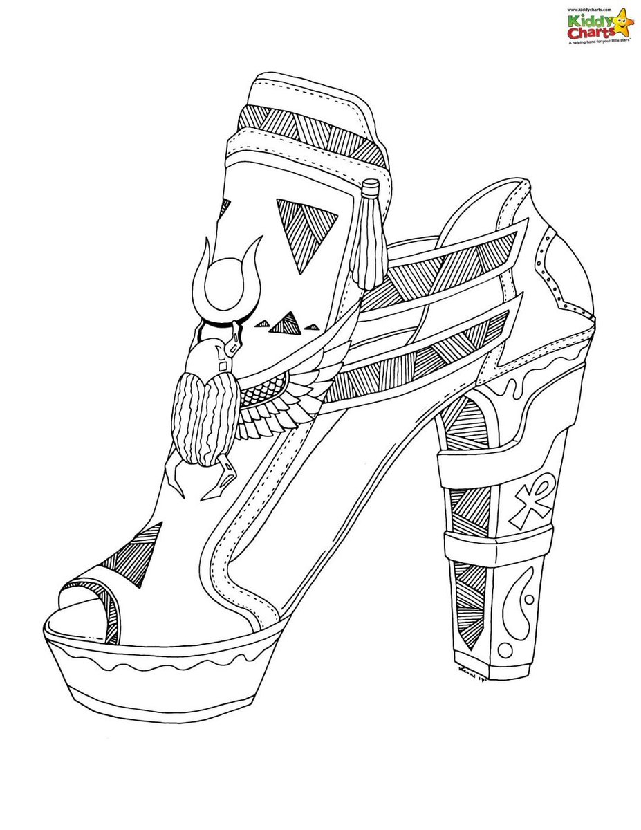 High Heels Coloring Pages - Coloring Home
