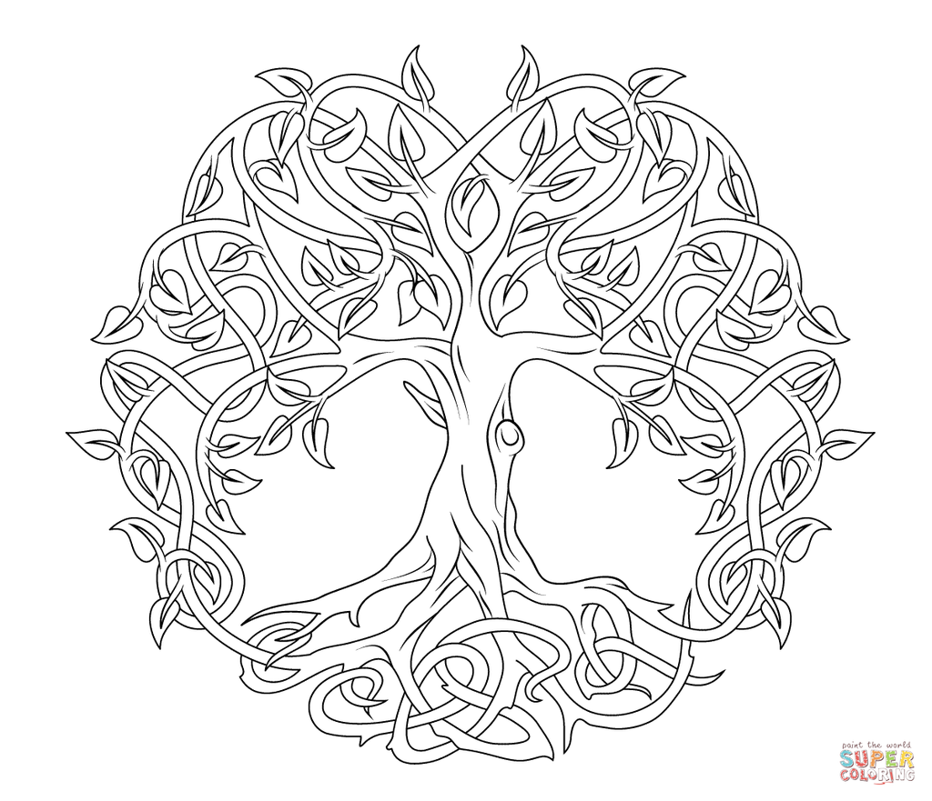 Celtic Tree of Life Coloring page | Free Printable Coloring Pages ...