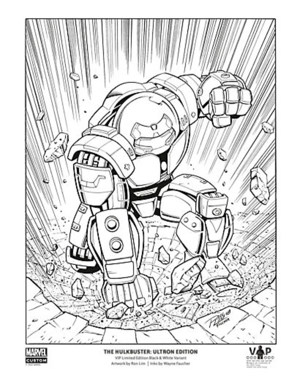 Lego Hulkbuster Coloring Pages