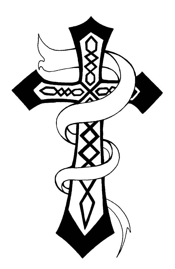 Free Christian Cross Coloring Pages for Kids print Archives ...