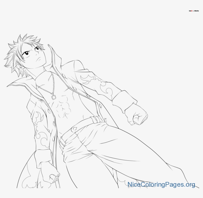 Natsu Dragneel Coloring Pages N8 - Free Transparent PNG Download ...