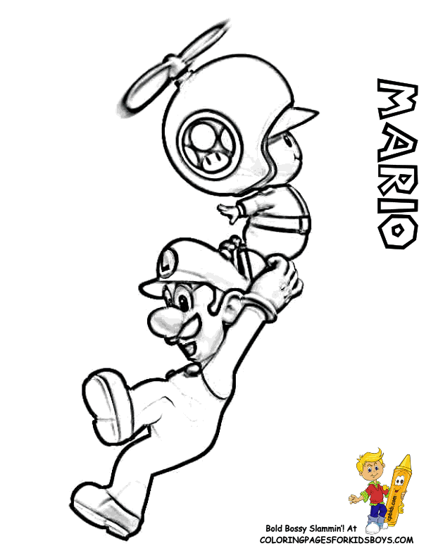 Mario 3D World Colouring Pages