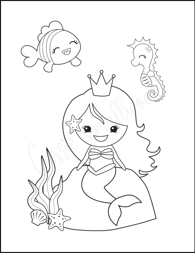 62 Cute Coloring Pages For Kids - Cassie Smallwood