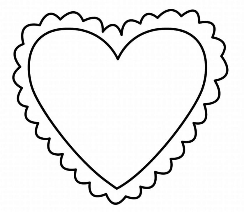 Free Heart Coloring Page - Free Printable Coloring Pages for Kids