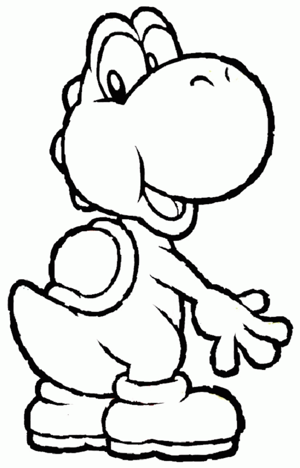Yoshi Printable - Coloring Pages for Kids and for Adults