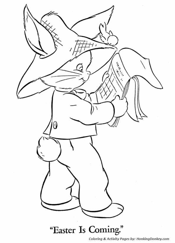 Peter Cottontail Coloring Pages - Easter is coming Coloring Sheet ...