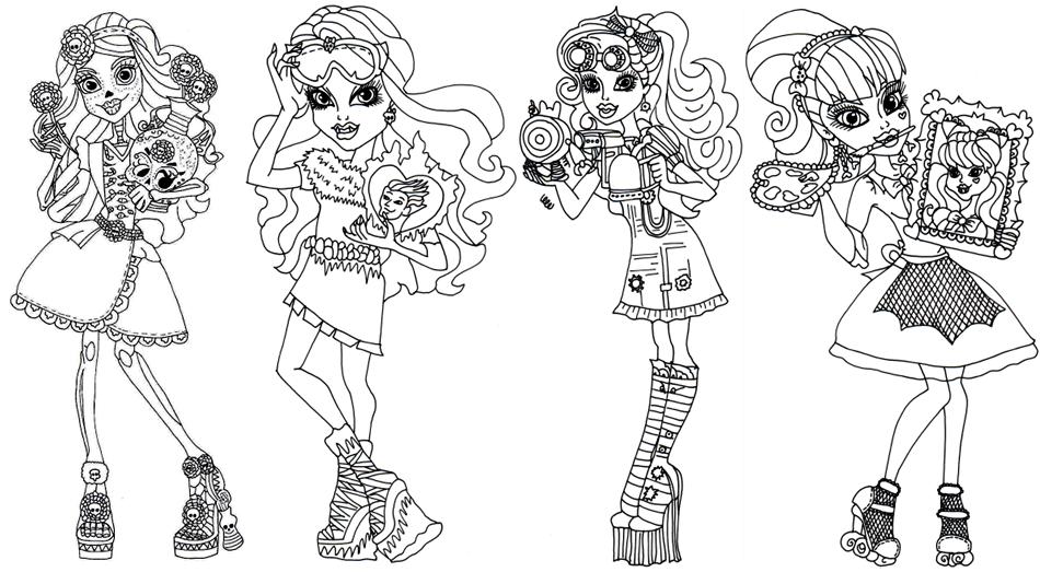 Monster High Dolls Coloring Pages - Colorine.net | #5710