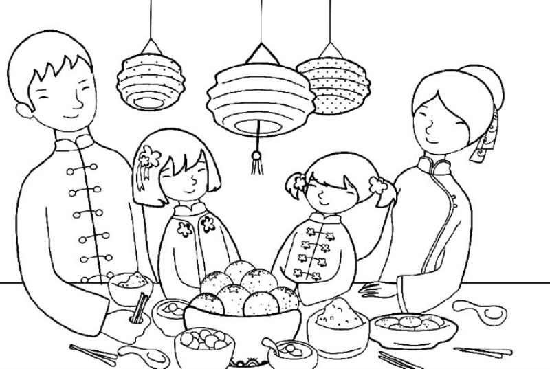 Mid-Autumn Festival Coloring Page Sheets - Coloring pages for kids ...