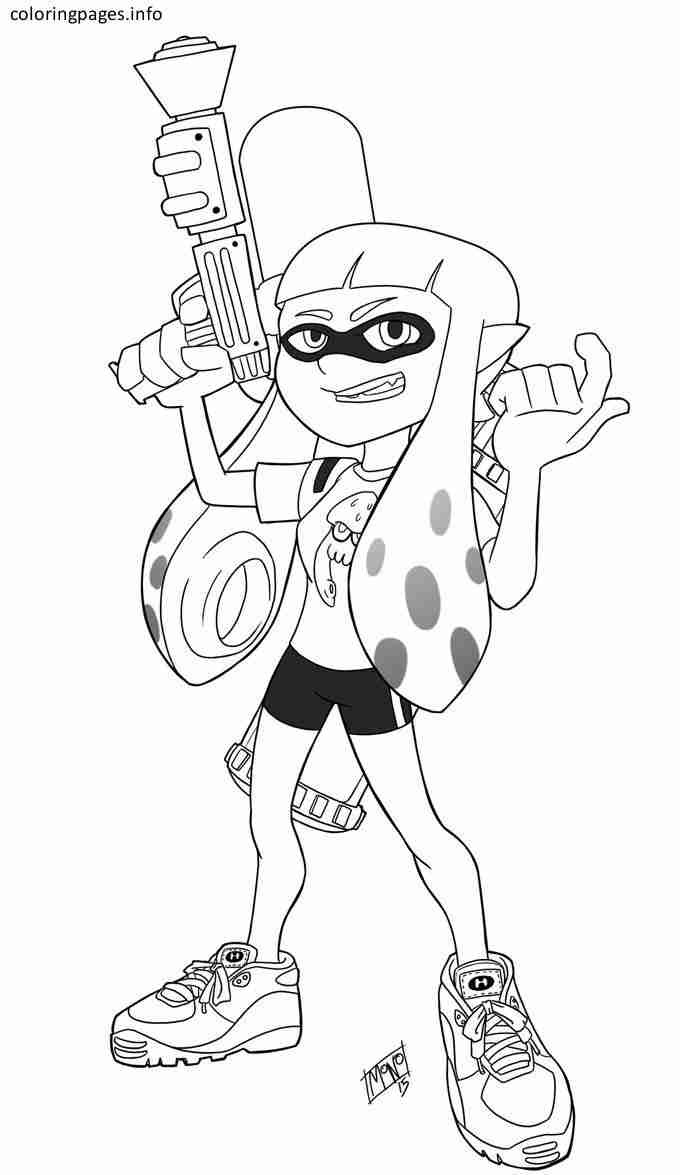 The best free Splatoon coloring page images. Download from 44 free ...