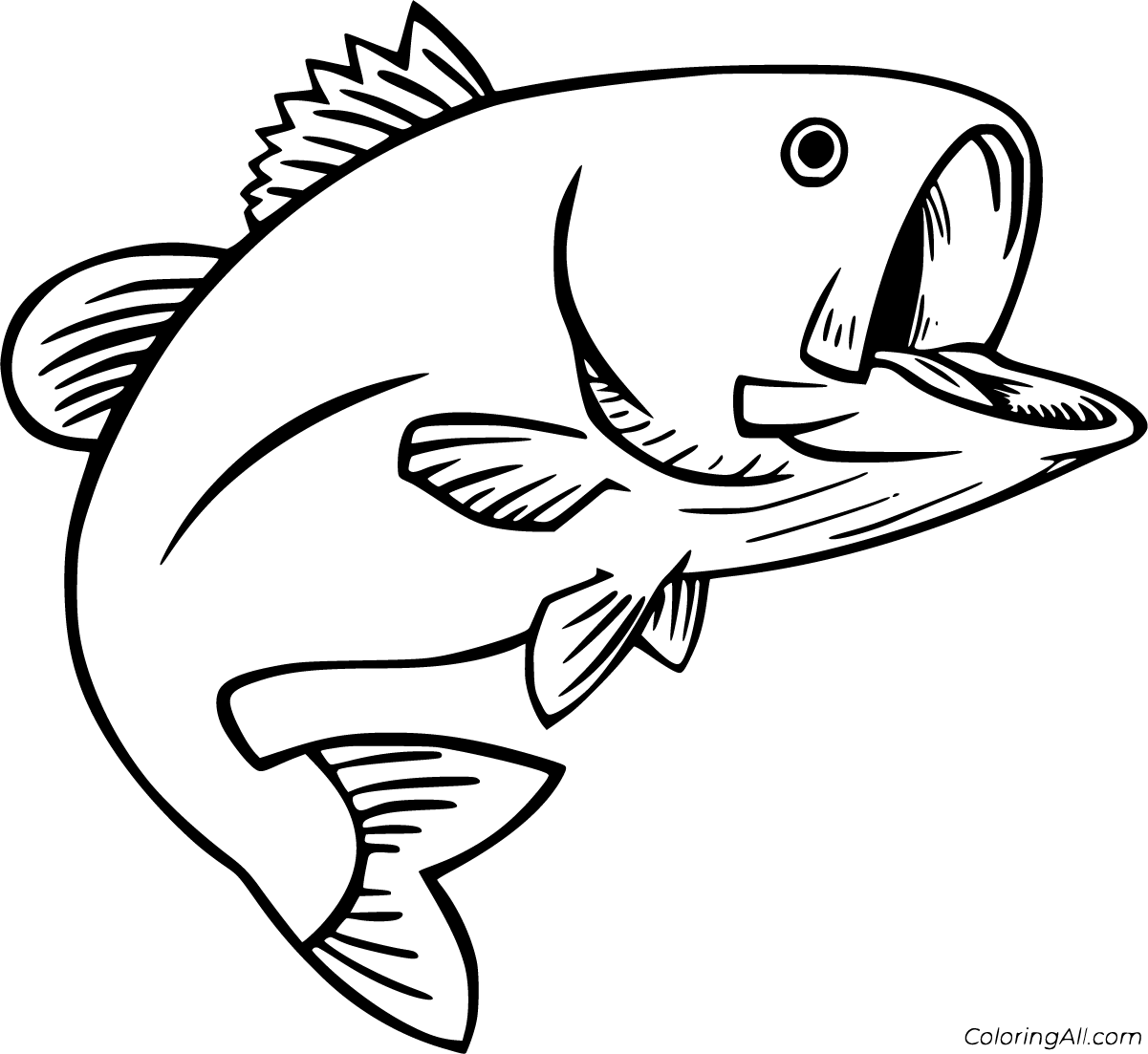 Bass Coloring Pages - ColoringAll