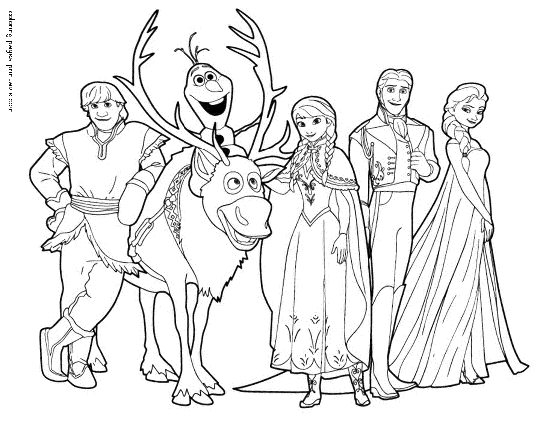 Free Frozen coloring pages || COLORING-PAGES-PRINTABLE.COM