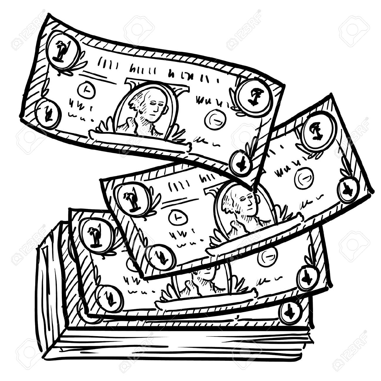 Free Black And White Dollar Bill, Download Free Black And White Dollar Bill  png images, Free ClipArts on Clipart Library