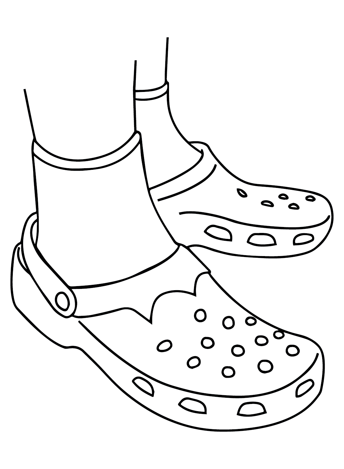 Crocs Coloring Pages - Coloring Home