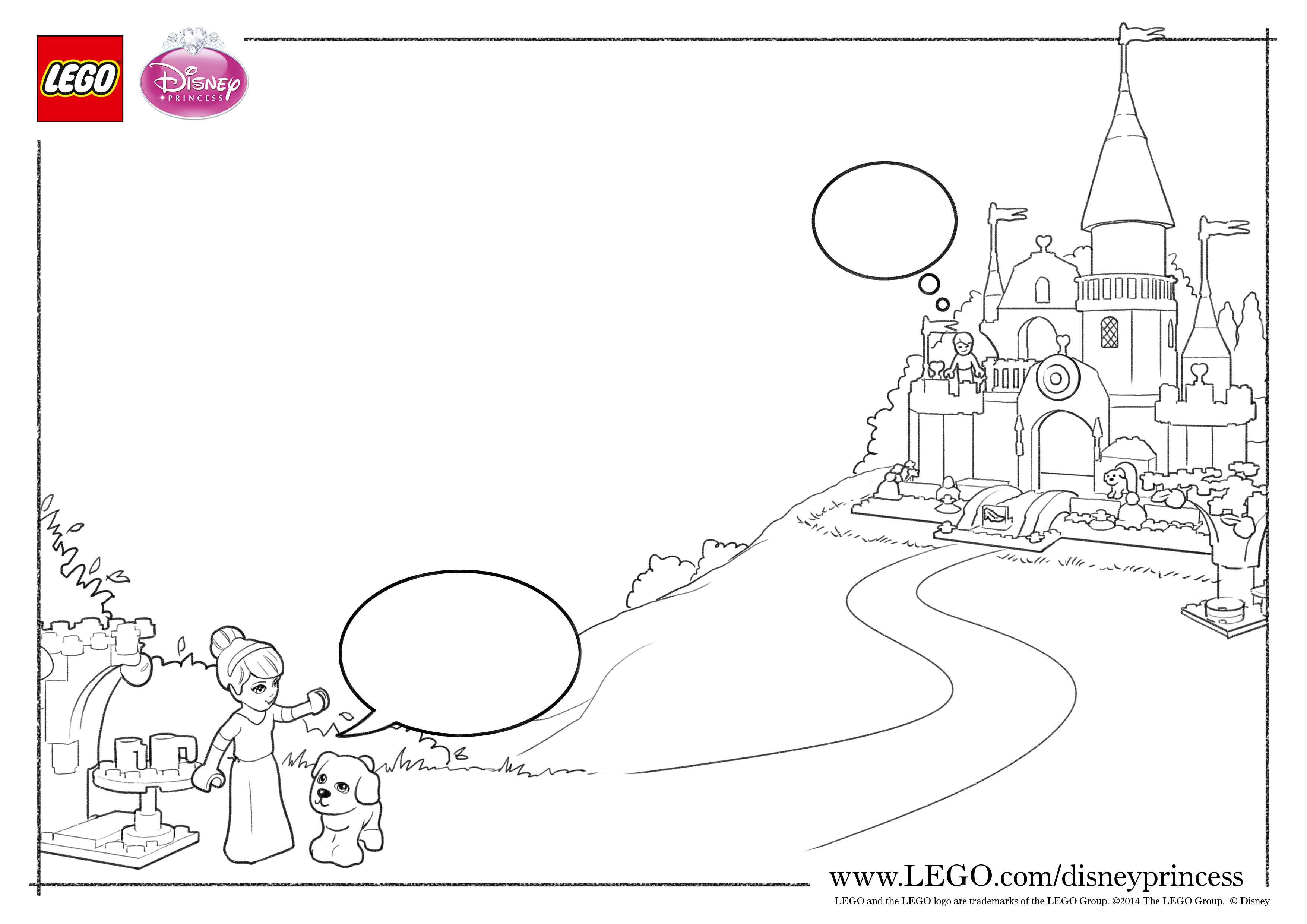 LEGO Disney Princess Coloring Pages - The Family Brick