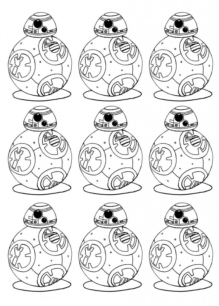 A coloring of the new Star Wars robot BB8 ! - Coloring Pages for ...