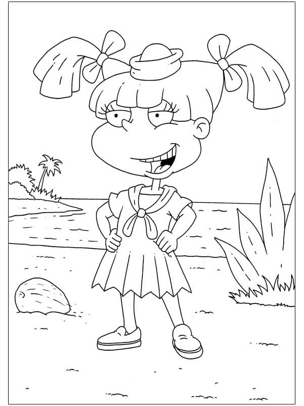 Angelica Pickles Coloring Page - Funny Coloring Pages