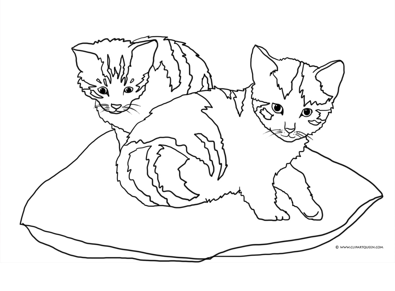 Cat Coloring Page - Coloring Home