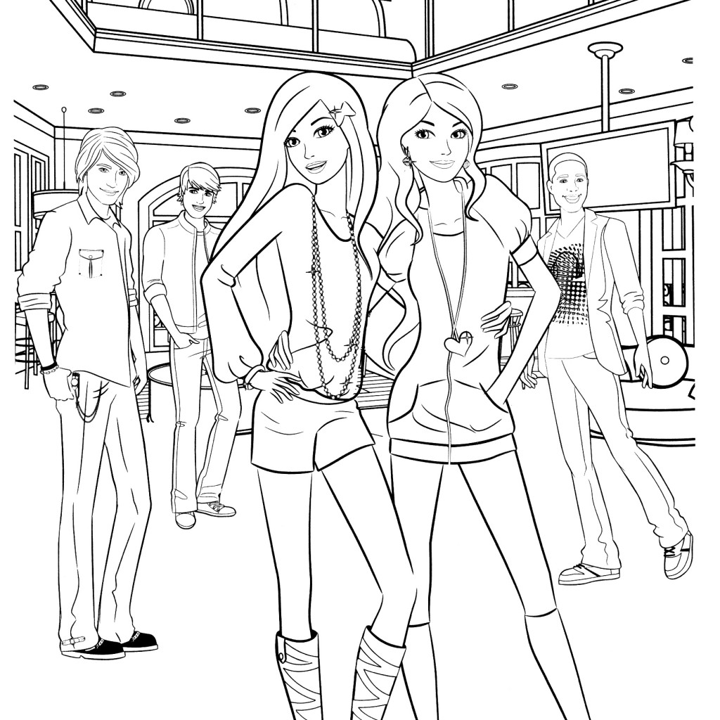 Barbie Coloring Pages – coloring.rocks!