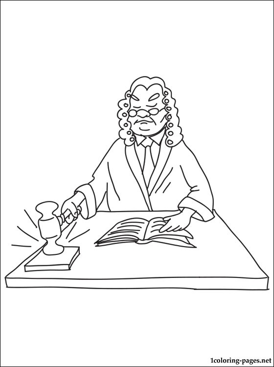 Judge Coloring Pages - Coloring Home