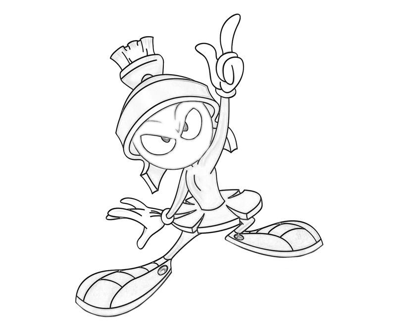 Marvin The Martian Coloring Pages Coloring Labs Coloring Home
