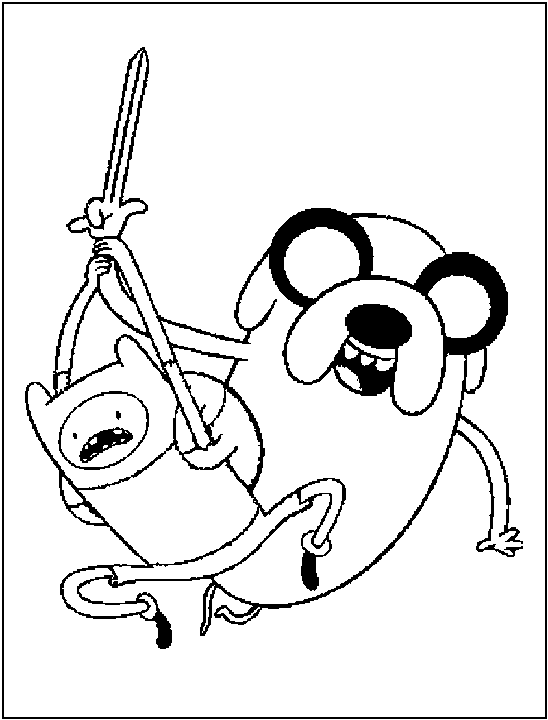 Free Adventure Time Coloring Pages | Cartoon Coloring pages of ...