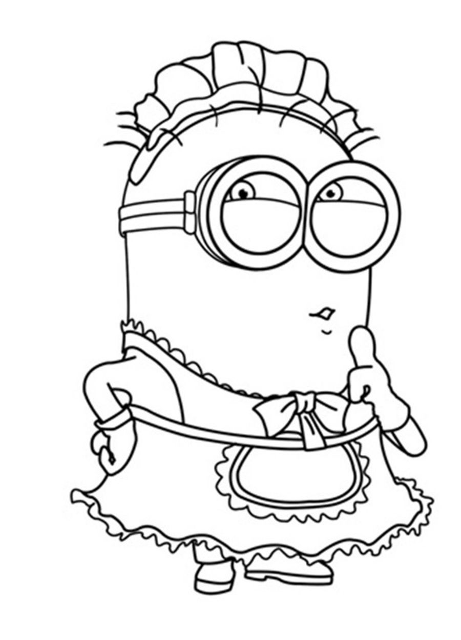 Printable Minions Coloring Pages   Coloring Home