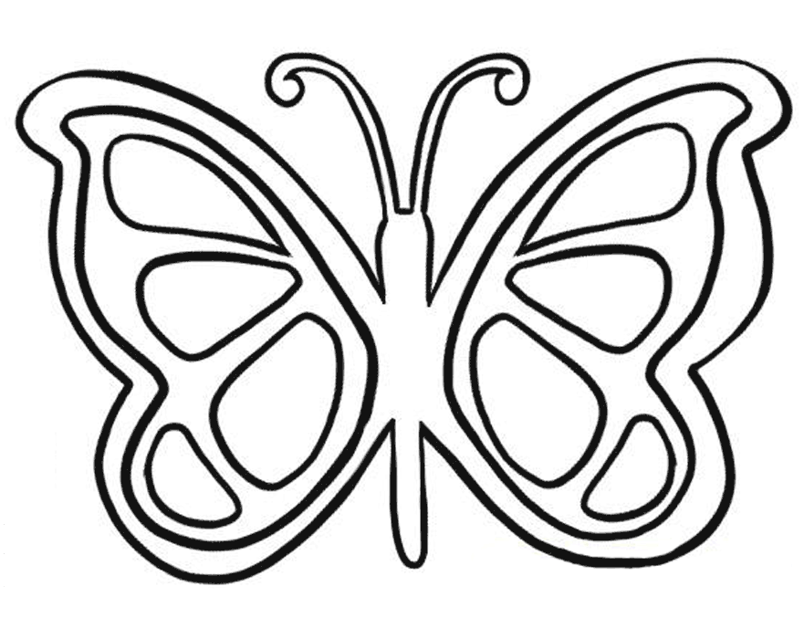 butterfly template for preschool