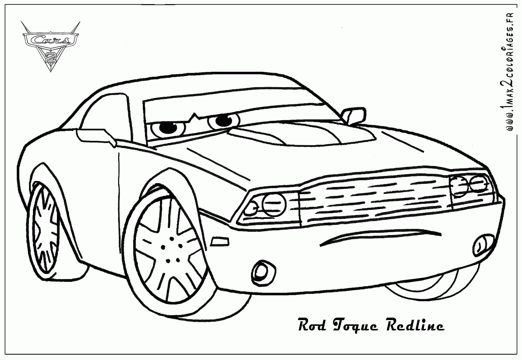 Cars 200 Colouring Pages Online Disney Cars 200 Francesco Coloring ...