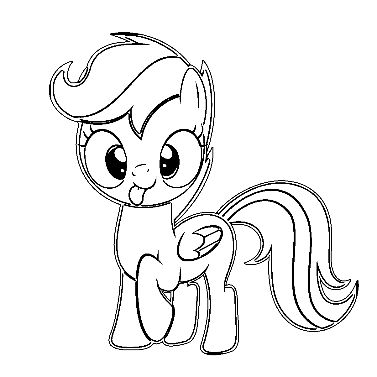Scootaloo My Little Pony Friendship Is Magic Coloring Page Kids We ...