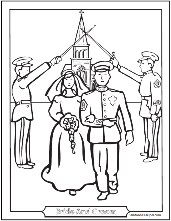 Marriage Coloring Page ❤+❤ Catholic Sacrament of Marriage