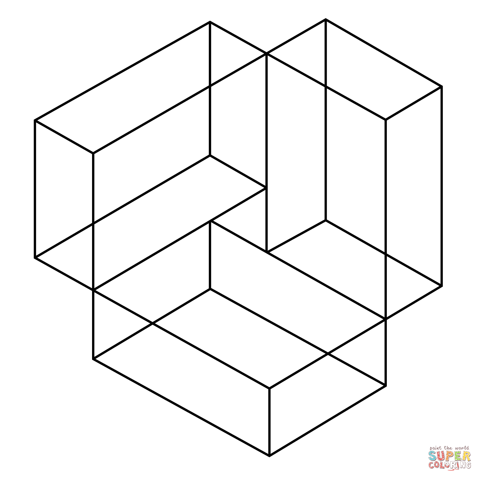 Optical illusions coloring pages | Free Coloring Pages
